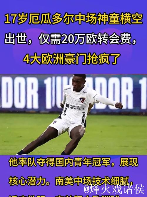 17岁厄瓜多尔中场神童横空出世,仅需20万欧转会费,4大欧洲豪门抢疯 17岁厄瓜多尔中场神童横空出世,仅需20万欧转会费,4大欧洲豪门抢疯